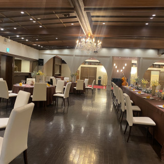 披露宴会場(カーサ)の新郎新婦目線の写真です。