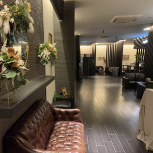 黒を基調とした雰囲気。空いている所は飾り付け可能とのこと。|773885さんのベルクラシック防府の写真(2551495)