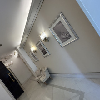 披露宴会場への廊下の壁側