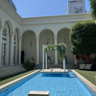 ゲスト入口から入って目の前のガーデン