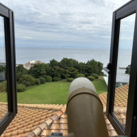 受付会場の2階から見た景色です