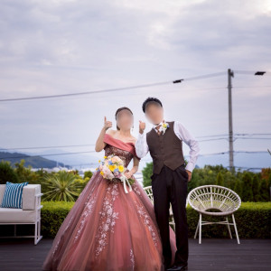 景色が一望できるガーデン|773934さんのベイサイド迎賓館(松山)/テイクアンドギヴ・ニーズウェディングの写真(2554141)