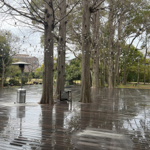 ガーデンで挙式や披露宴もできるところが素敵です。|773934さんのグレイスガーデン アルベラの写真(2552687)