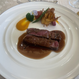 試食した鉄板で焼いたお肉|773953さんのアニヴェルセル 柏の写真(2551513)