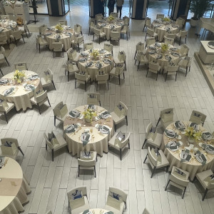 披露宴会場、上からの図|774010さんのアニヴェルセル みなとみらい横浜の写真(2555734)