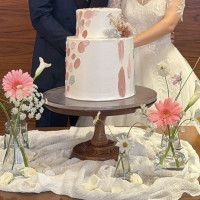 ウエディングケーキの写真です。