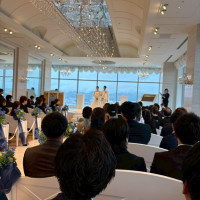 挙式会場の写真です。
景色がすごく良く、当日は雨でしたがこの