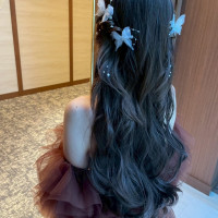 前撮りの時の髪型です。