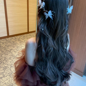 前撮りの時の髪型です。|774126さんの葵庭園の写真(2552276)