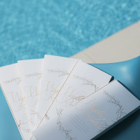 シンプルな席次表にしていただきました