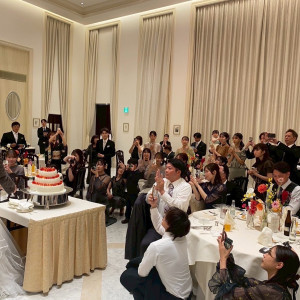 ケーキ入刀|774157さんのアクアテラス迎賓館（大津）/テイクアンドギヴ・ニーズウェディングの写真(2552500)