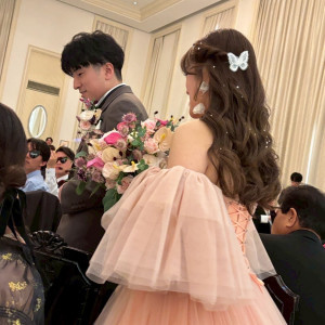 髪の毛がかわいい|774157さんのアクアテラス迎賓館(大津)/テイクアンドギヴ・ニーズウェディングの写真(2552482)