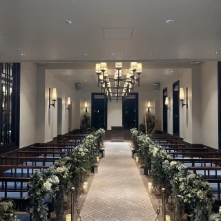 緑を感じられるチャペル