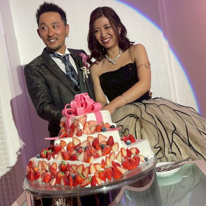 ウエディングケーキ|774208さんのマリアージュ下関の写真(2552699)