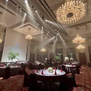 披露宴会場のシャンデリア|774217さんのザ・プリンス パークタワー東京の写真(2552744)