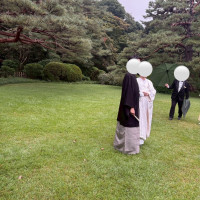 お庭での撮影