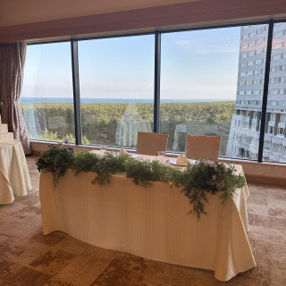 披露宴会場高砂