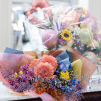 新郎からのサプライズ花束