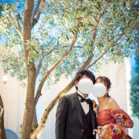 お色直し後のガーデン撮影