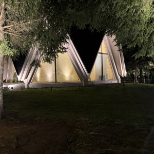 夜の風の教会 外観です|774305さんの軽井沢プリンスホテル フォレスターナ軽井沢の写真(2553399)