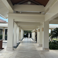 挙式式場までの廊下