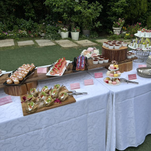 デザートビュッフェはゲストから可愛すぎると絶賛！|774318さんのルーデンス立川ウエディングガーデンの写真(2555219)