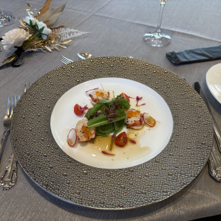 試食の際のカルパッチョ