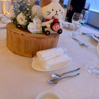 テーブルの中央の写真