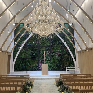 シャンデリアとグリーンが素敵でした!|774425さんのザ・ロイヤルダイナスティ大宮(THE ROYAL DYNASTY OMIYA)の写真(2554345)