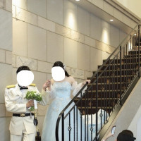 お色直し後の再入場、素敵な階段からの登場で楽しかったです