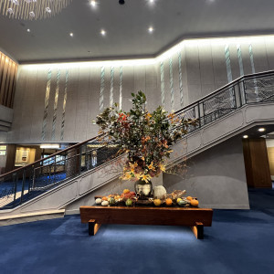 ロビーには季節のお花が飾られているとのこと。|774542さんの明治神宮・明治記念館の写真(2555481)