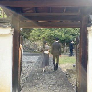 挙式会場までの道