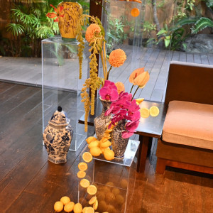 メインテーブル装花|774565さんのTHE SODOH HIGASHIYAMA KYOTO(ザ ソウドウ 東山 京都)の写真(2555022)