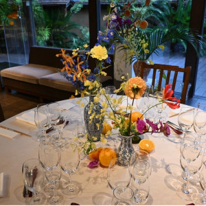 テーブル装花|774565さんのTHE SODOH HIGASHIYAMA KYOTO(ザ ソウドウ 東山 京都)の写真(2555019)