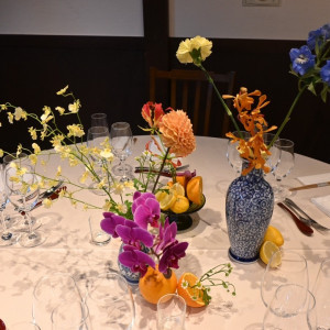 テーブル装花|774565さんのTHE SODOH HIGASHIYAMA KYOTO(ザ ソウドウ 東山 京都)の写真(2555015)