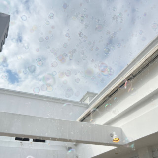 シャボン玉はとても映えました