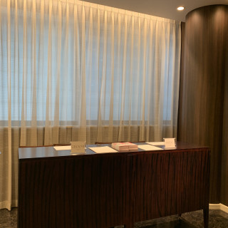 ロビーの受付台