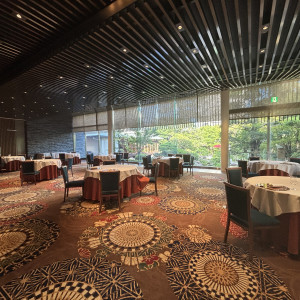 外の日本庭園が楽しめる会場です。|774716さんの三瀧荘の写真(2555507)