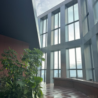 同じフロアの展望デッキ