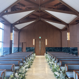 新郎新婦からのチャペル景色です。