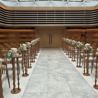 チャペル新郎新婦からみた景色です