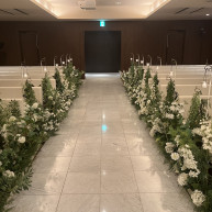 チャペルでの新郎新婦からの景色です。