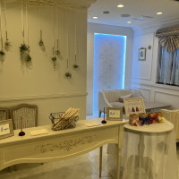 披露宴会場前のフリースペース