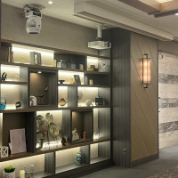 披露宴会場内にすでに備え付けのおしゃれ空間がありました