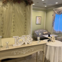 披露宴の控室です。