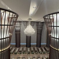 チャペルは半地下のようになっています。2階からみると迫力あり