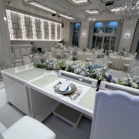 新郎新婦はこちらでお食事をいただくようです。