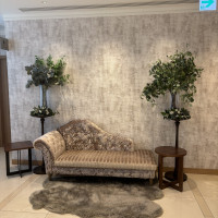 控室の前にある可愛らしいフォトスペースでした。