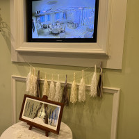 披露宴前の受付スペースです。