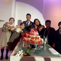 ちびっ子達のケーキ入場